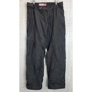 Icon Overlord Textile Pants Rider Sz 36 Knee Protectors Black Nylon Motorcycle